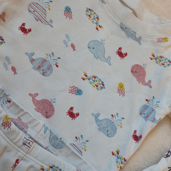 Kissy kissy short pajama bundle 12-18m whale and sail boats - Picture 5 of 9